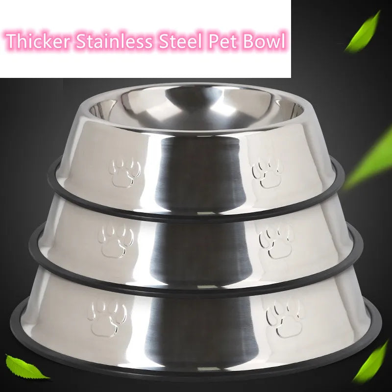 Quality Paw Stainless Steel Skidproof Pet Dog Bowl