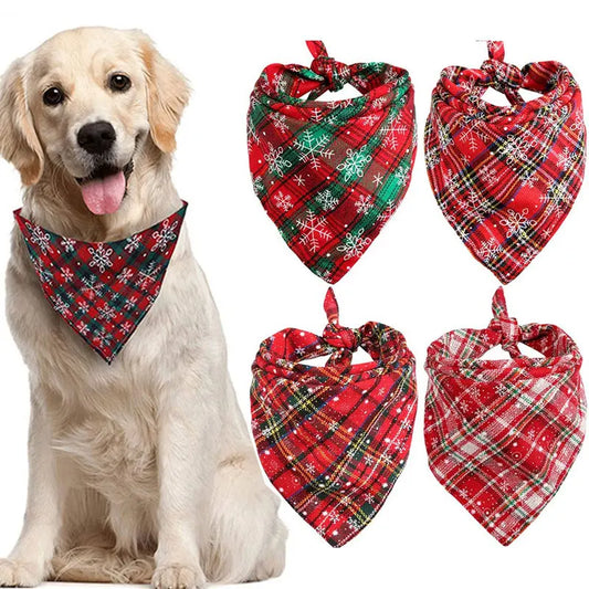 Christmas Dog Bandana Scarf