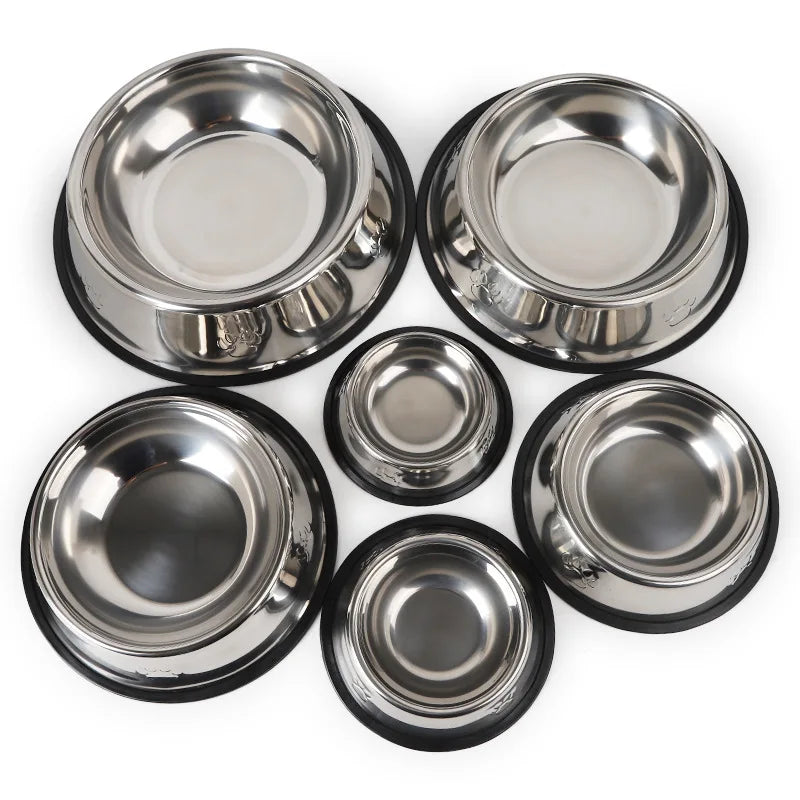 Quality Paw Stainless Steel Skidproof Pet Dog Bowl