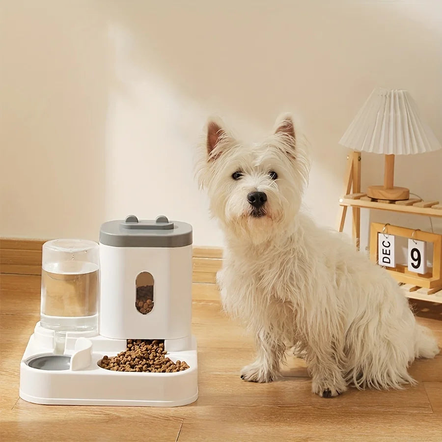 Automatic Cat Dog Feeder with Water Fountain