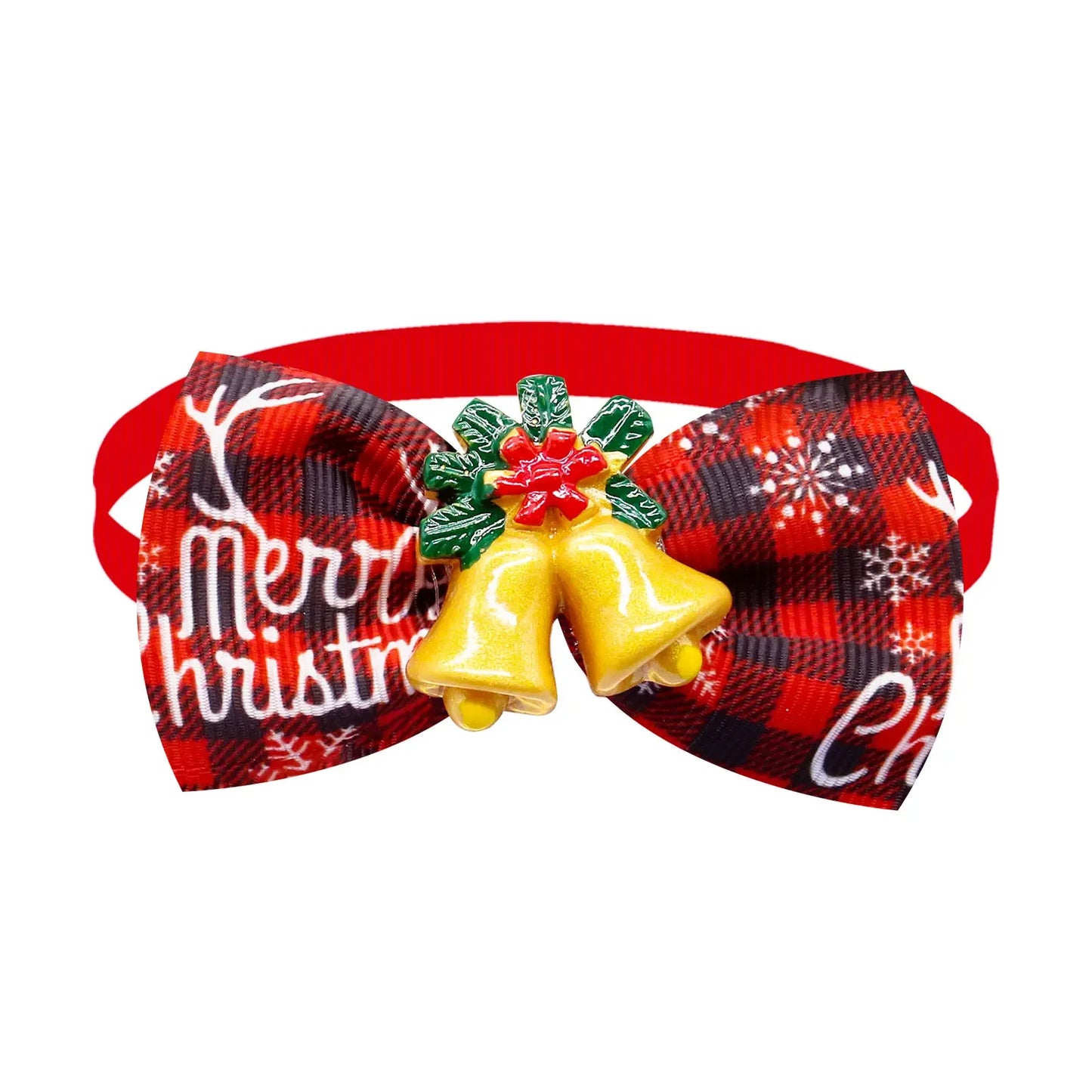 10PCS Christmas Dog Cat Bowties