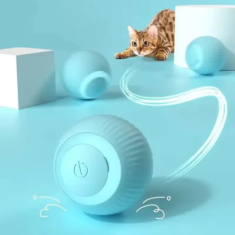 Self-Moving Interactive Electric Cat Ball Toy