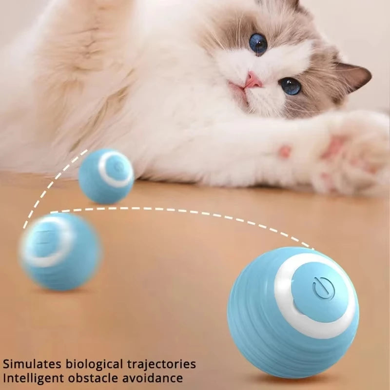 Self-Moving Interactive Electric Cat Ball Toy