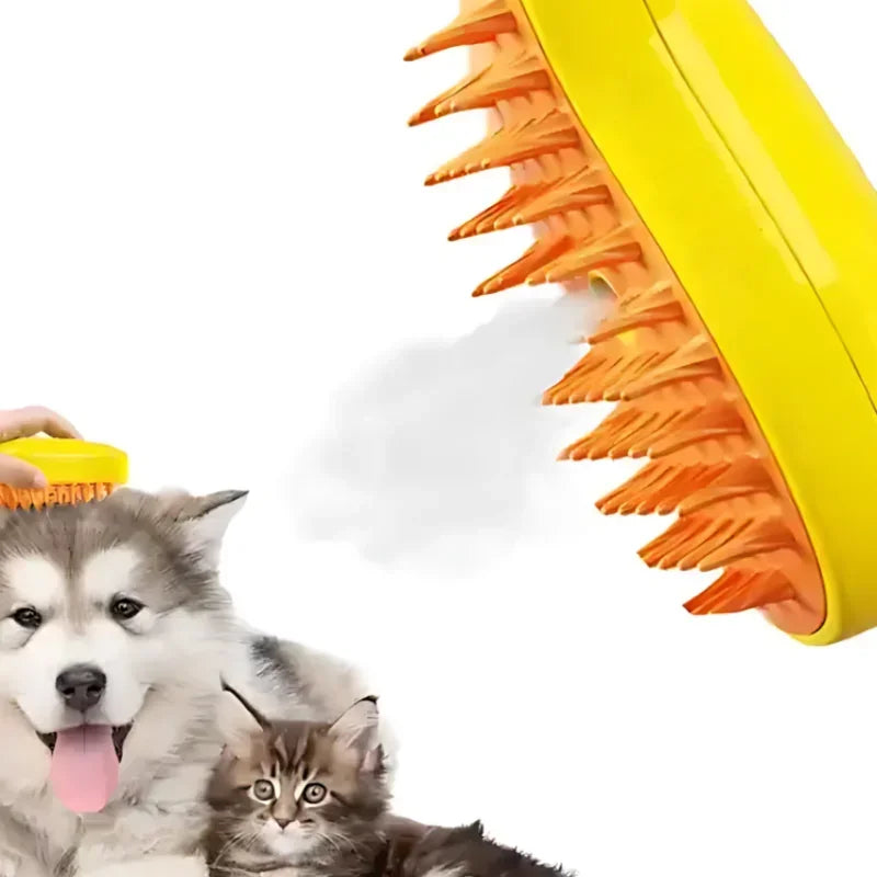 3-in-1 Electric Steamy Dog Brush