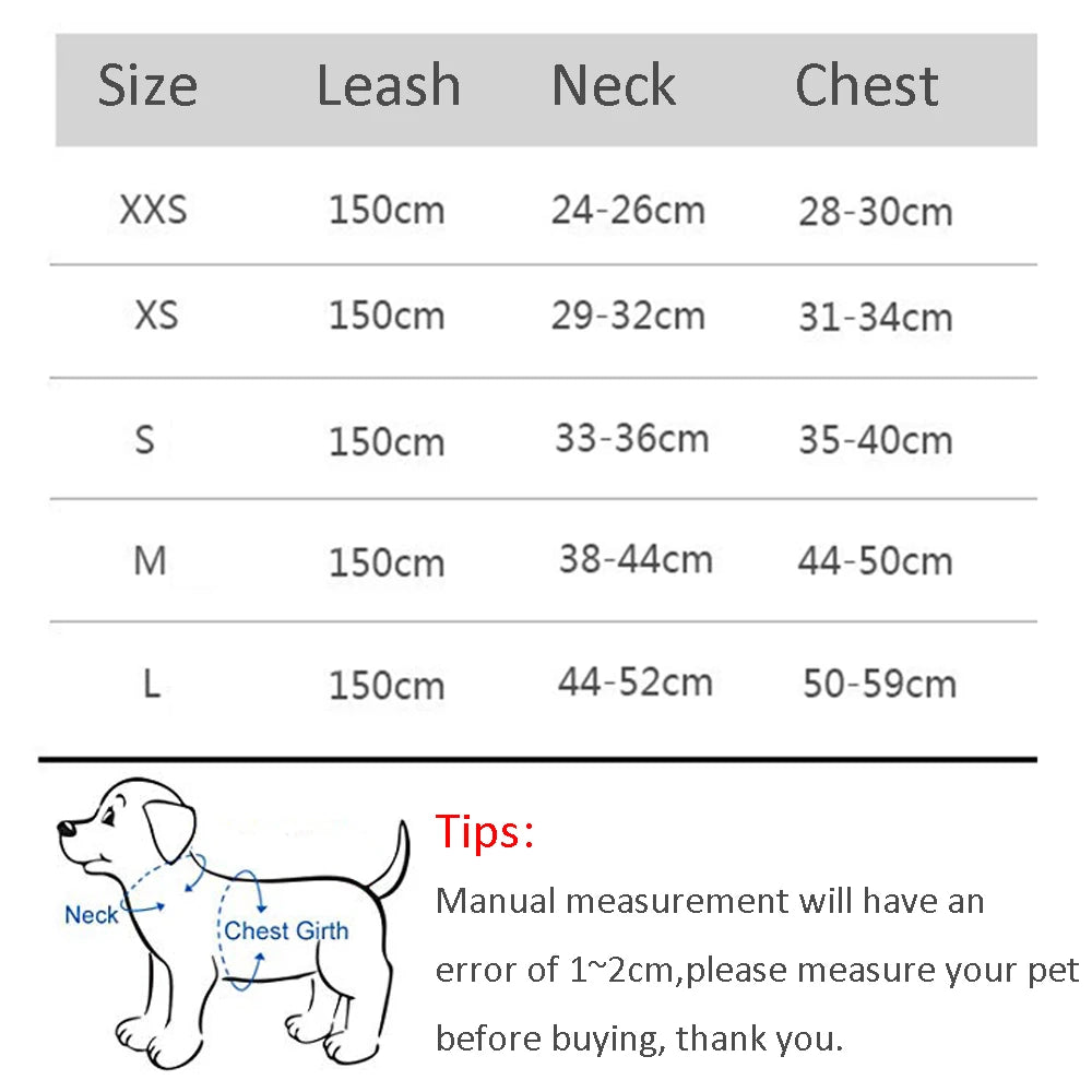 Adjustable Cat Harness Leash Set