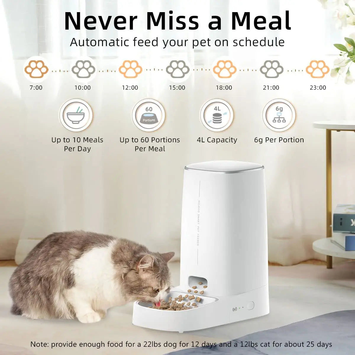 Smart Automatic WiFi Cat Feeder