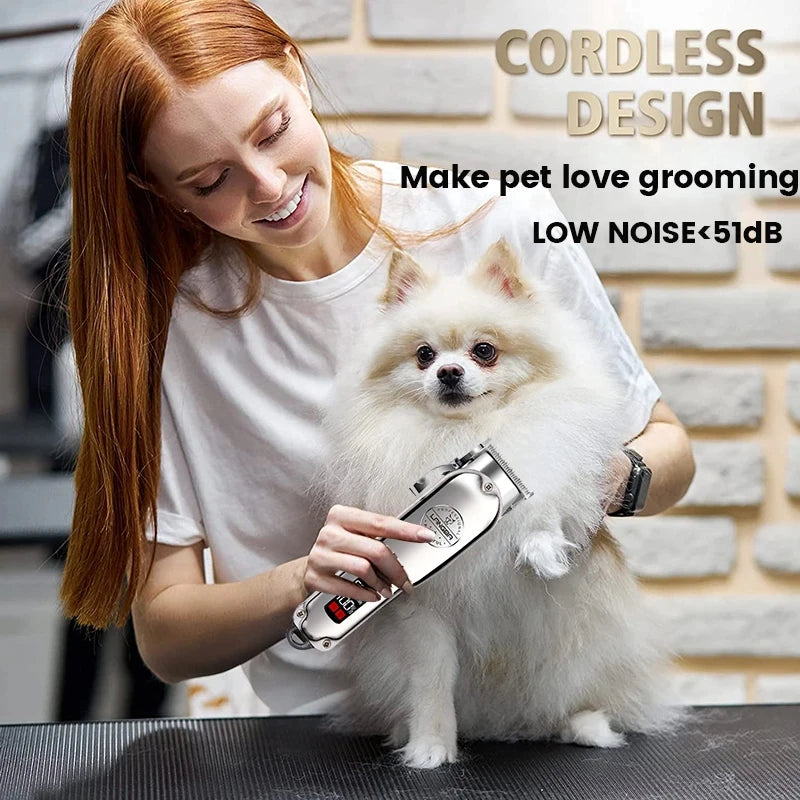 Rechargeable Low Noise Pet Grooming Trimmer