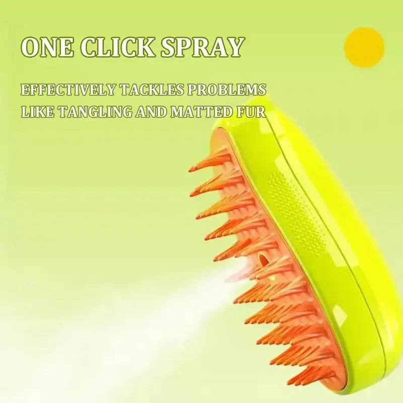 3-in-1 Electric Steamy Dog Brush