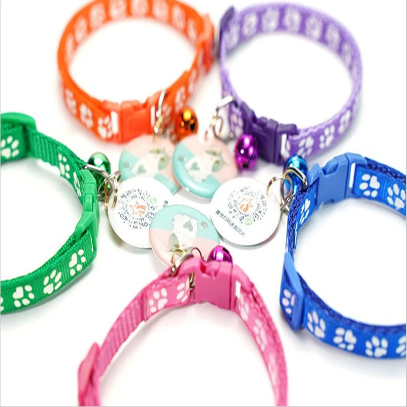 Colorful Pet Cat Bell Collar