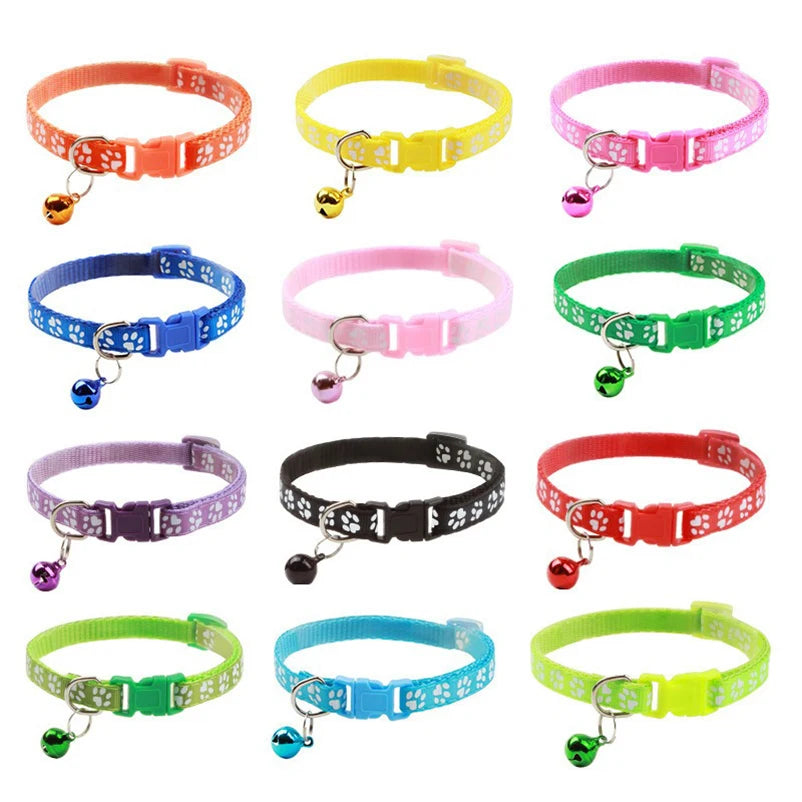 Colorful Pet Cat Bell Collar