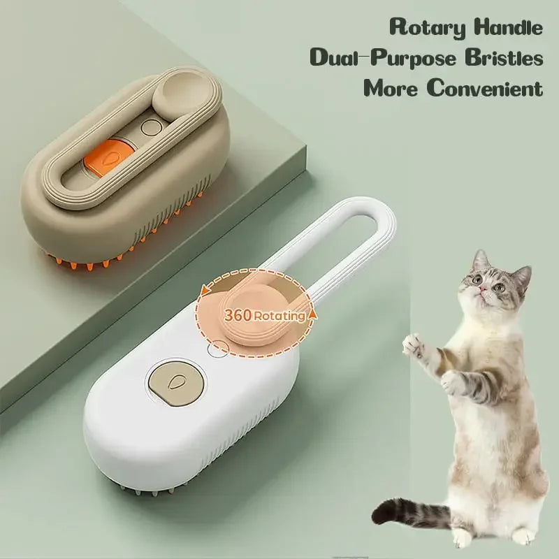 3-in-1 Electric Steamy Dog Brush