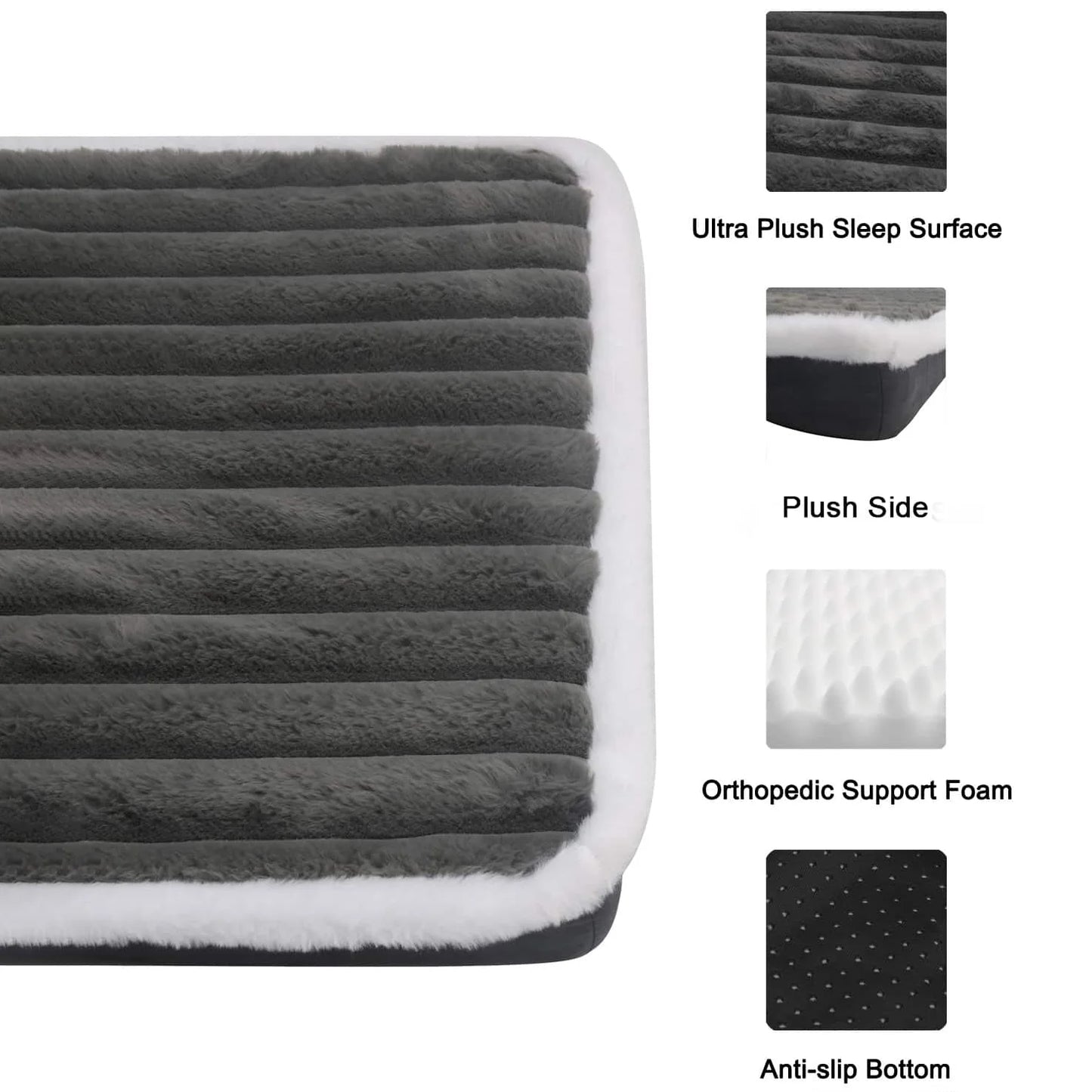 Orthopedic Plush Dog Bed