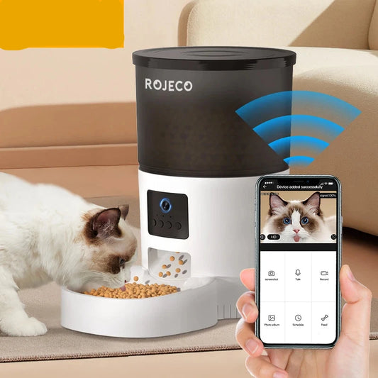 Smart Automatic Cat Feeder with Camera