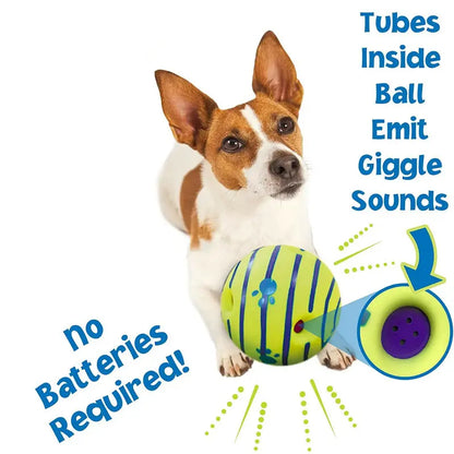 Interactive Dog Toy with Giggle Sounds