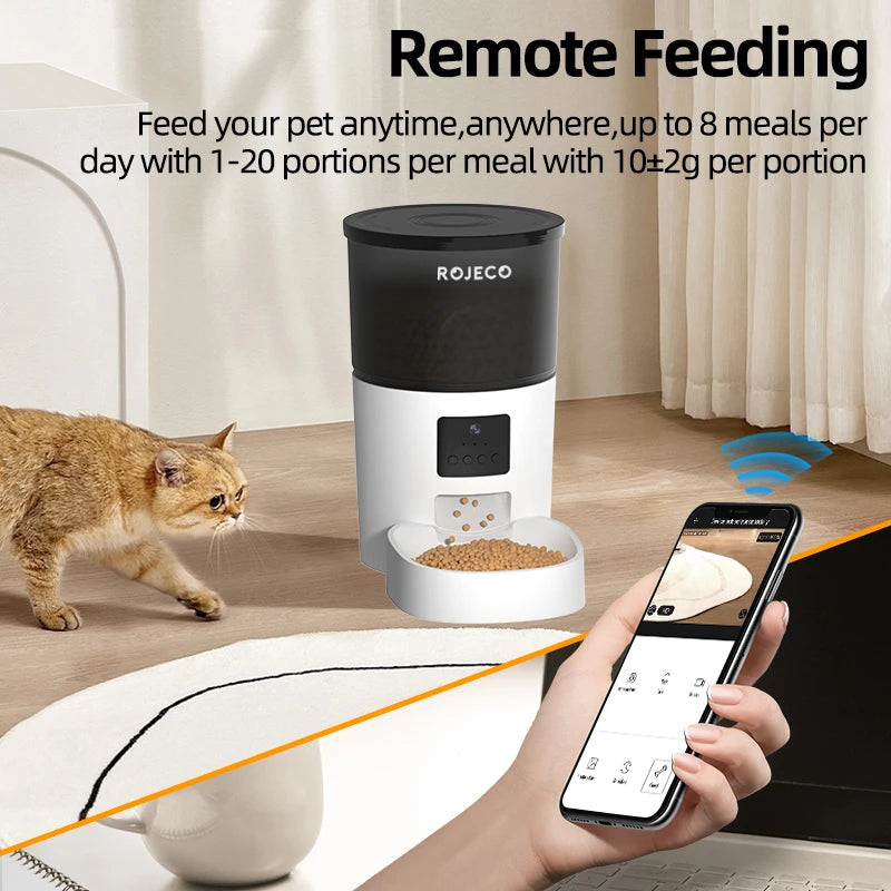 Smart Automatic Cat Feeder with Camera