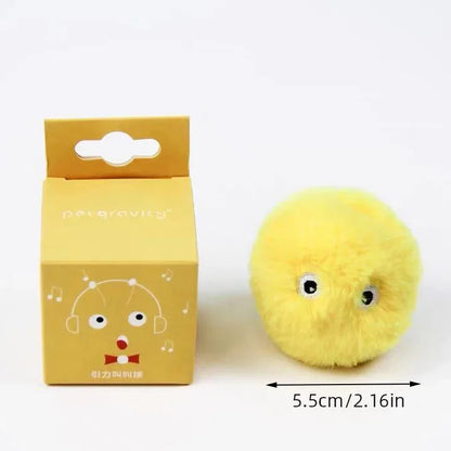 Interactive Plush Cat Toy Ball