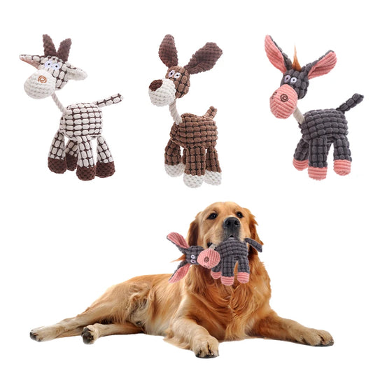 Stuffed Donkey Dog Toy