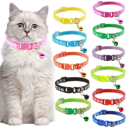 Colorful Pet Cat Bell Collar