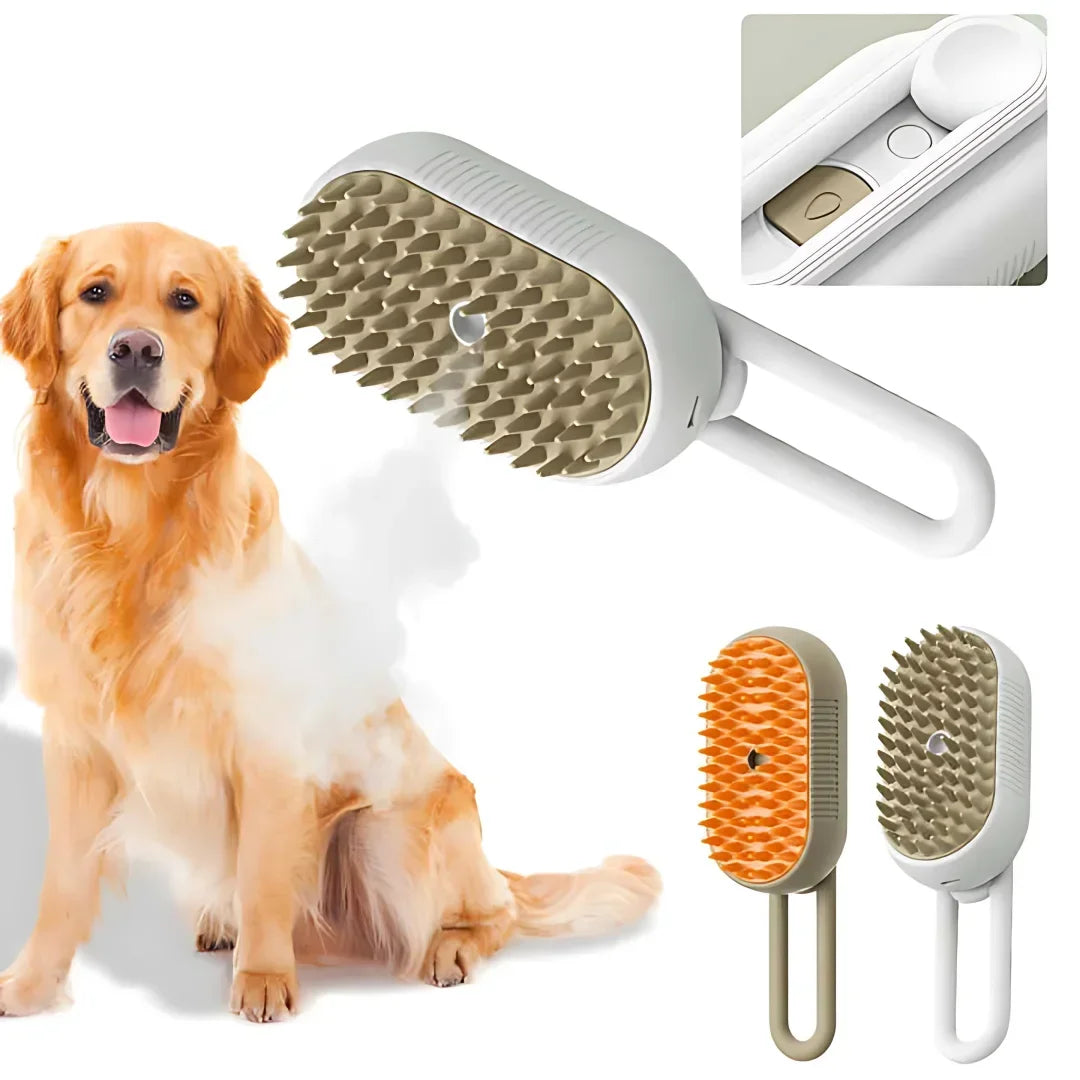 3-in-1 Electric Steamy Dog Brush